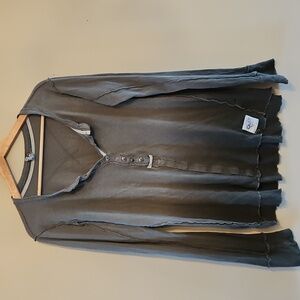 Free People Green Ombre Henley